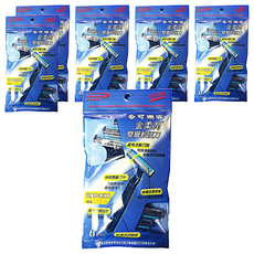 多可樂客 輕便刀 金柔潤 雙層刮鬍刀, 6支, 6包