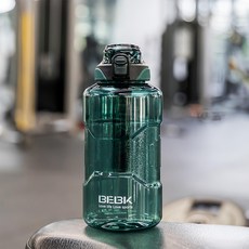 YUNMI 美國進口 Tritan 一鍵彈蓋大容量運動水壺, 1.5L, 1個, 綠色