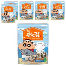 Baekje 百濟 蠟筆小新 海苔酥 口感豐富有層次, 什錦海鮮, 50g, 6包