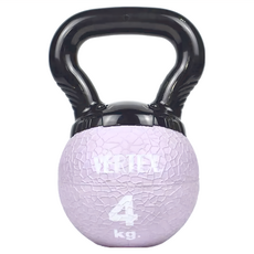 VERTEX迷你橡膠壺鈴 4KG, 25cm*17cm, 台灣製造, 粉紫色, 1個