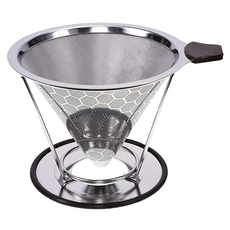 304不銹鋼咖啡濾架 錐形杯 1-2人, F0001, 1個