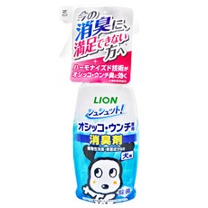 LION 獅王 寵物廁 99.9%異味消臭噴物劑 犬用 植物性消除菌成份 寵物舔到也安全, 300ml, 1瓶