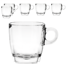 Ocean Glass 可啡 卡布奇諾杯 210ml 透明, 6個