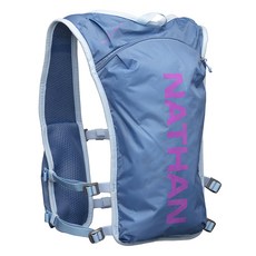 NATHAN Quick Star水袋背包 4L 收納空間 1.5L 水袋 灰藍色 男女通用, 1個