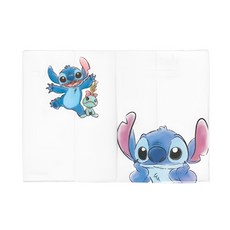 迪士尼兩用護照疫苗卡套 旅行收納必備, 史迪奇, 13 x 18.5cm