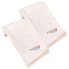 LIFE 來福牌 心肝寶貝有機棉毛巾, 33x78cm 台灣製, 單色, 2個