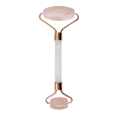 Yeer 葉兒家 玉石滾輪按摩套裝組 臉部按摩, 粉晶, 1組