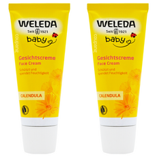 WELEDA 薇蕾德 金盞花寶貝柔護面霜, 舒緩肌膚不適, 50ml, 2條