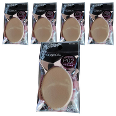 台灣 COSMOS 粉底專用海綿, P02, 5個