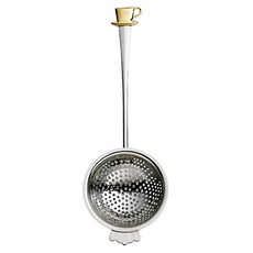 SALUS 佐藤金屬 濾茶器 茶杯柄, 304不鏽鋼, 160 x 55 x 20mm, 1支