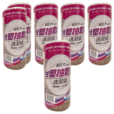 台塑 超巨大抽取式清潔袋 106x120cm 22張, 165L, 6個