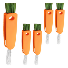 小麥購物 杯蓋清潔刷 G067 20g, 紅蘿蔔, 5支