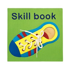 生活技能布書, 包括：鞋帶, 繫帶, 鈕扣, 皮帶扣, 魔鬼氈, 拉鍊, 按扣, N/A