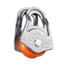PETZL OSCILLANTE 緊急用滑輪, 黃黑色, 輕巧便攜，適用於攀岩登山, 25mm, 1個
