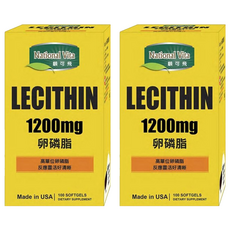 National Vita 顧可飛 卵磷脂軟膠囊 1200mg 哺乳媽媽推薦, 100顆, 2.1g, 2盒