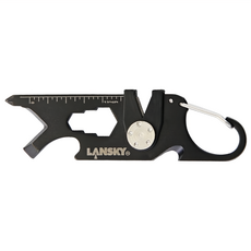 LANSKY 美國 8合1多功能小工具扣環鑰匙圈磨刀器 LSroad 85 x 25mm 27g, 1個