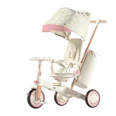 Kooma 多功能三輪車 可折疊後控, 1個, 落櫻粉