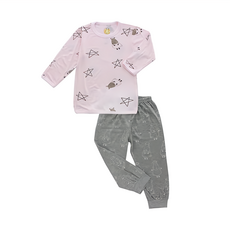 baa baa sheepz 抱抱羊 居家睡衣, 長袖上衣+長褲, 3-4歲, 3~4歲, 粉色星星羊