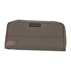 KOKUYO 國譽 a little special HACOHACO 筆袋，尺寸 215x45x100mm，材質：帆布，聚酯纖維, 深棕色, 1個