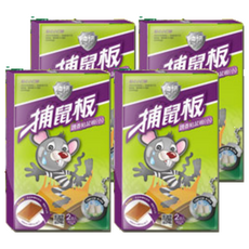 神捕 誘香黏鼠板 小 花生香, 2片, 4盒