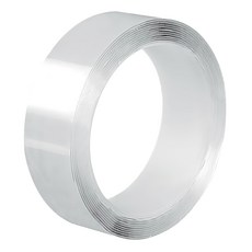 加厚無痕奈米定物膠帶 3m 透明色 萬用固定 可水洗重複使用, 1捲