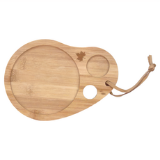 LOGOS 竹製兩用砧板餐盤 130g, 原木色, 1個