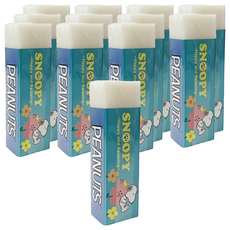 PEANUTS 史努比 SNOOPY小日子 黏屑型橡擦, 藍花朵, 12個