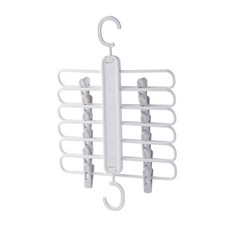 SUNORO 多功能伸縮折疊魔術褲架, 1個, 白色