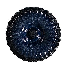 上手家居 富士山水餃盤 陶瓷圓盤, 蒼海深空, 1個