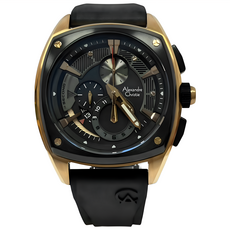 Alexandre Christie 方型三眼計時男錶