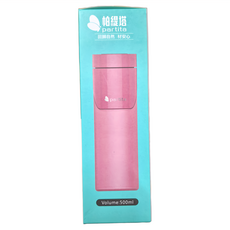 partita 帕緹塔 矽膠運動水瓶, 粉色, 500ml, 1個