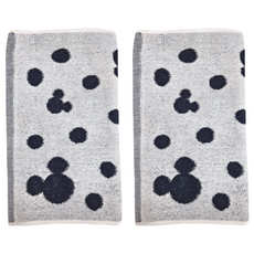 Disney 迪士尼 毛巾 110g, DISNEY墨心迪士尼 灰色 + 黑色, 2條