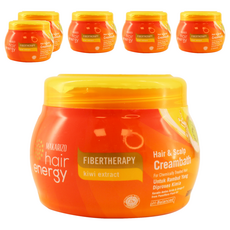 MAKARIZO 滋養護髮霜 #02奇異果, 淨化頭髮角質層, 鎖住髮色, 染燙髮質適用, 500ml, 6罐