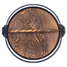 IWACHU 岩鑄 古里鍋附木蓋, 26cm, 黑色, 1個