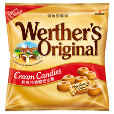 Werther's Original 道地的偉特 奶油糖, 德國製造, 原裝進口, 香醇好嚼不黏牙, 奶蛋素可食用, 330g, 1袋