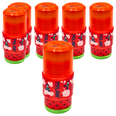 MILAN 功夫忍者 橡皮擦 + 可伸縮削筆器, 顏色隨機, 6個