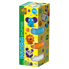 SES CREATIVE 益智創意遊戲 FunDo APP教學互動黏土, 野生動物, 1組, 90g