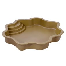 蕉蕉購物 烏龜爬蟲專用泡水盆 咖啡色, 420g, 1個