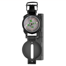 BRUNTON Lensatic Military Style Compass 軍規指北針, 金屬機身可折疊閉合, F-9077, 1個