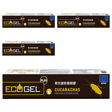 ECOGEL 易克捷 除蟑餌膠PLUS 凝膠餌劑, 40g, 4盒