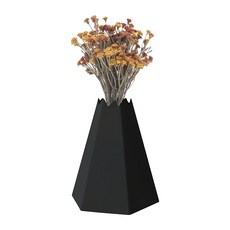 Volcano 生生不熄 燭台 花器 金屬 泰國製造 110x140x125mm, 黑色