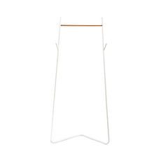 曼達爾角落掛衣架 白色/木紋, 1.4kg, 1個