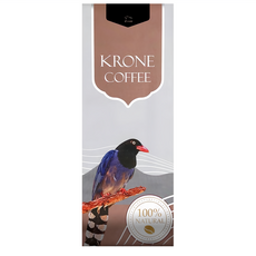 KRONE 皇雀 印尼曼特寧 100% Natural 世界上最醇厚的咖啡, 咖啡豆(無研磨), 227g, 1包