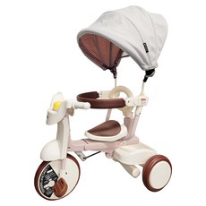 iimo 兒童三輪車 02 遮陽款 抗UV遮陽罩 折疊收納設計, 白色, 1個