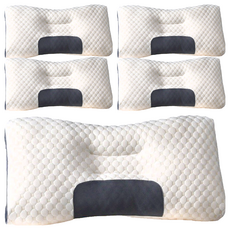 分區護頸SPA枕, Second Generation SPA Sleeping, SoyBean Pillow, 快速定型, 快速回彈支撐, 灰色, 5個, 45 x 75cm±5cm