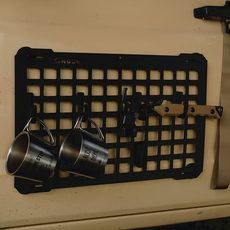 ANGLE MOLLE掛板 501mm X 325mm 厚3mm 鋁製, 黑色, 1組