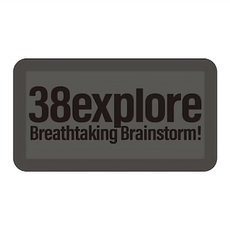 38explore 大臂章, 灰色, 1個