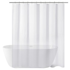 GreeHook PEVA 加厚防水浴簾, 200 x 180 x 0.2cm, 透明色, 1個