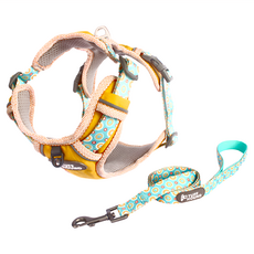 TUFFHOUND 它願 寵物胸背牽繩組 胸背帶 + 牽繩, 1組, 黃色