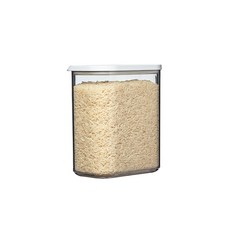 MEPAL MODULA 方形收納罐, 可堆疊設計, 上蓋透明視窗, 適用洗碗機, 1.5L, 1個